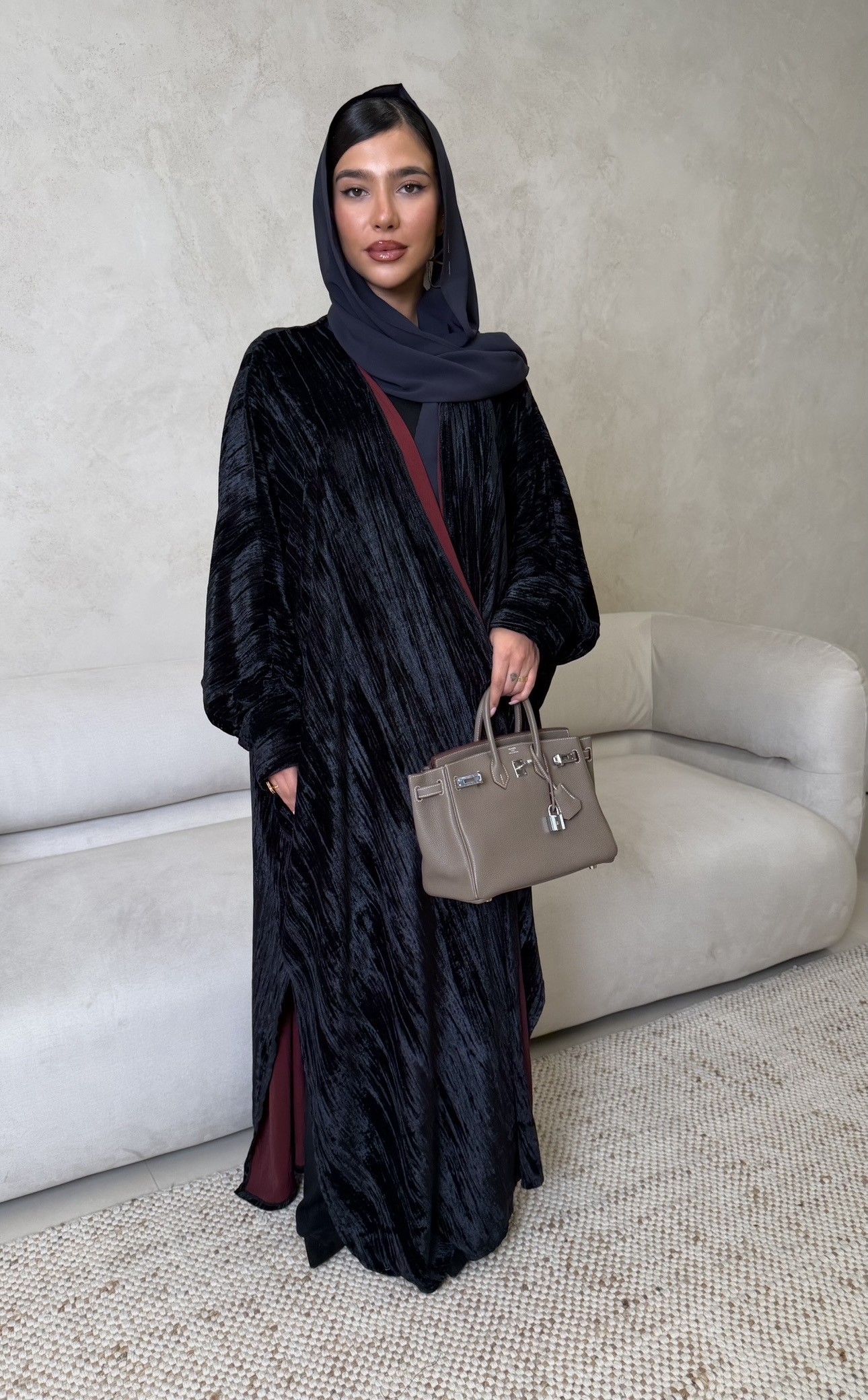 Velvet butterfly - dark navy - Image 3