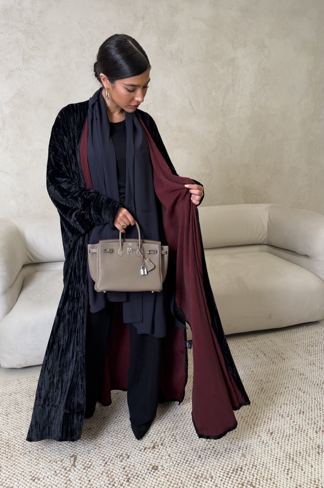 Velvet butterfly - dark navy